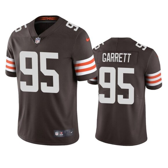 Mens Youths Kids Womens 95 Myles Garrett Stitched brown Jersey